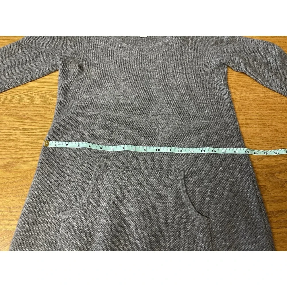 Cynthia Rowley NY 2-PLY 100% Cashmere Luxurious Lounge Gray Tunic Sweater Medium